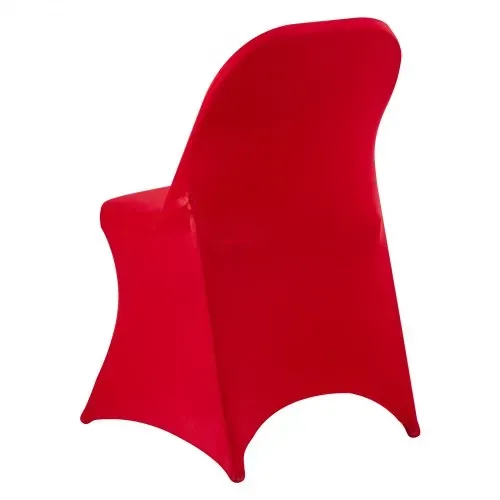 VEVOR Stuhlhussen Stuhlbezug Stretch 50 Stk. waschbarer & abnehmbarer Stuhlüberzug aus Polyester-Spandex für Hochzeitsfeiern Esszimmerbankette, passend für Klappstühle (45 x 46 x 77 cm) Rot – Bild 10