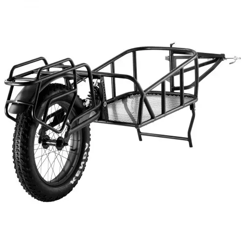 VEVOR Fahrradanhänger, 32 kg Tragkraft, Fahrradanhänger, Schnellverschlusskonstruktion mit Universalkupplung, 50,8 cm Räder, passend für die meisten Fahrradräder, Rahmen aus Karbonstahl – Bild 10