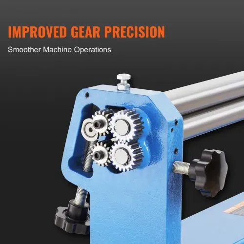 VEVOR Rundbiegemaschine 890x230x305 mm, Rundbiegegerät 610 mm Formbreite, Blechbiegemaschine, mit 2 abnehmbaren Rollen für kohlenstoffarmes Stahl-Kupfer-Blech Aluminiumlegierungsblech – Bild 3
