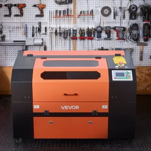 VEVOR CO2-Lasergravierer 60 W, 600x400 mm Arbeitsbereich, CO2-Laser-Gravier- & Schneidemaschine mit 4-Wege-Luftunterstützung, kompatibel mit LightBurn, CorelDRAW & RDWorks, für Holz, Acryl & Glas – Bild 7