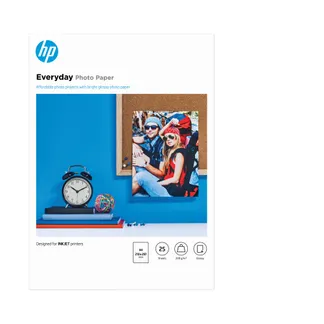 HP Everyday-Fotopapier glänzend – 25 Blatt/A4/210 x 297 mm HP Everyday-Fotopapier glänzend – 25 Blatt/A4/210 x 297 mm