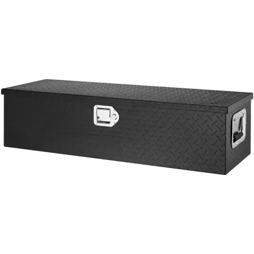 VEVOR 990 x 330 x 254 mm Werkzeugkasten für Lkw-Ladefläche, Abschließbar 83 L Truckbox Werkzeugbox Aufbewahrungs-Werkzeugkasten, 39 kg Tragfähigkeit Werkzeugkiste Organizer für Wohnmobil, PKW Schwarz – Bild 10