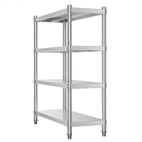 VEVOR Regal aus Edelstahl, für Küche, Garage, Lager, Balkon, 48 x 18,9 x 59 Zoll / 122 x 48 x 150 cm – Bild 10