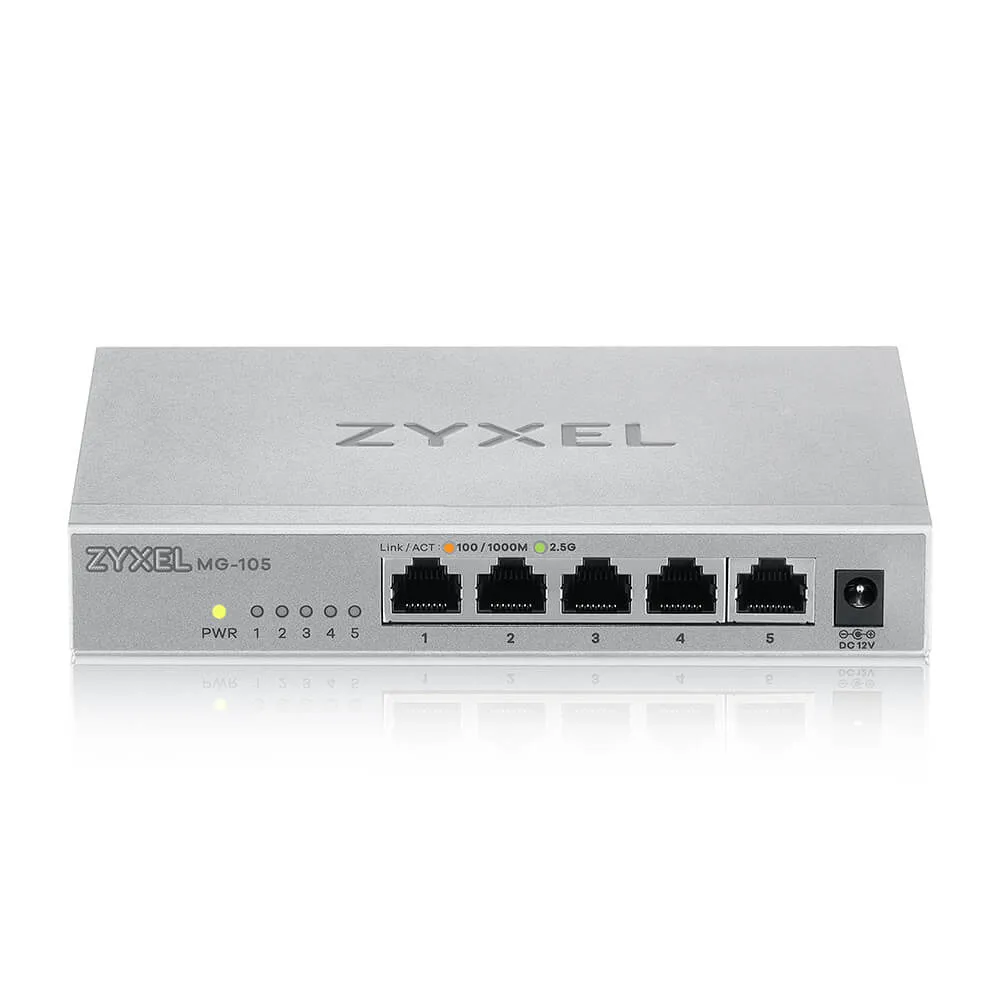 Zyxel XMG-105 Unmanaged 2.5G Ethernet (100/1000/2500) Grau – Bild 2