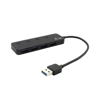 i-tec USB 3.0 Metal HUB 4 Port with individual On/Off Switches i-tec USB 3.0 Metal HUB 4 Port with individual On/Off Switches