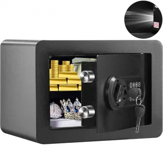 VEVOR Safe Tresor 0,5 Kubikfuß, Möbeltresor mit Feuerfester Geldtasche, Passwort & Schlüssel Digitaler Heimtresor Herausnehmbares Regal, Innenschrank, Wandtresor für Bargeld, Schmuck, Dokumente usw. VEVOR Safe Tresor 0,5 Kubikfuß, Möbeltresor mit Feuerfester Geldtasche, Passwort & Schlüssel Digitaler Heimtresor Herausnehmbares Regal, Innenschrank, Wandtresor für Bargeld, Schmuck, Dokumente usw.