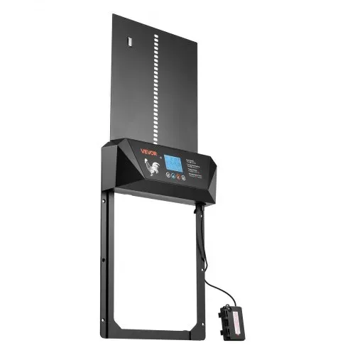 VEVOR Automatische Hühnerklappe, Hühnertür mit LCD-Display, Lichtsensor, Timer, manueller Einstellung, Einklemmschutz, Hühnerstalltür, Hühnerauslauf-Toröffner für Bauernhof, 405x305x68 mm – Bild 9