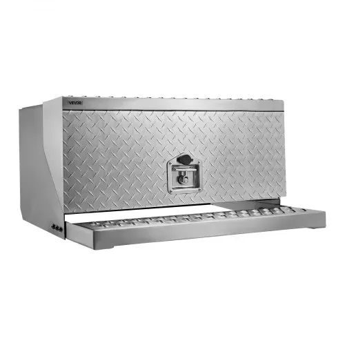 VEVOR Sattel-Trittkasten, 760x750x400 mm, Werkzeugkasten aus Alu, Aufbewahrungsbox für Einstiegsstufe der Fahrerkabine mit T-Griff, Schloss & Schlüsseln für Pritschenwagen, Kräne & Sattelschlepper – Bild 9