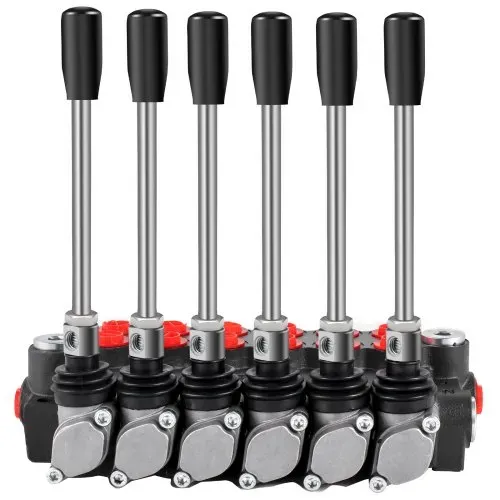 VEVOR Hydraulisches Wegeventil, 6-Spulen-Hydraulikschieberventil, 11 GPM hydraulisches Laderventil, 3600 PSI Wegeventil, Hydraulikventile und Steuerungen für Traktoren, Ladertanks – Bild 10