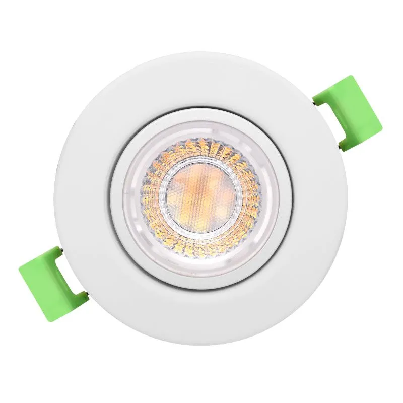 Synergy21 PHOS LED Deckeneinbauspot schwenkbar rund weiß – CCT & Power Switchable – Bild 5