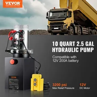 VEVOR Hydraulikpumpe Hydraulikaggregat 12 V Hydraulikaggregat 1600 W, Doppelwirkende Hydraulikpumpe Hydraulic Power Pack, 2,5 Gal Tank Hand Pump Hydraulikaggregat, für Aufzüge, Gabelstapler usw. VEVOR Hydraulikpumpe Hydraulikaggregat 12 V Hydraulikaggregat 1600 W, Doppelwirkende Hydraulikpumpe Hydraulic Power Pack, 2,5 Gal Tank Hand Pump Hydraulikaggregat, für Aufzüge, Gabelstapler usw.