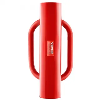 VEVOR Zaunpfostenramme mit Griffen, 2,7 Zoll Innendurchmesser, T-Pfostenramme, 14 Pfund schwerer, robuster Handpfostenrammer aus Karbonstahl, Lochgräber für Farmzäune für U-Kanäle, Schilderpfosten, Holzpfosten, rot VEVOR Zaunpfostenramme mit Griffen, 2,7 Zoll Innendurchmesser, T-Pfostenramme, 14 Pfund schwerer, robuster Handpfostenrammer aus Karbonstahl, Lochgräber für Farmzäune für U-Kanäle, Schilderpfosten, Holzpfosten, rot