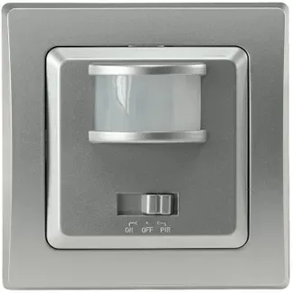 DELPHI Bewegungsmelder 160°, silber LED geeignet, 250V~, Unterputz, 2-Draht DELPHI Bewegungsmelder 160°, silber LED geeignet, 250V~, Unterputz, 2-Draht