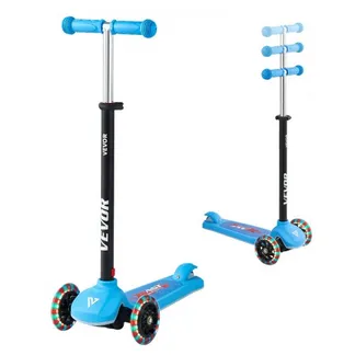 VEVOR Scooter (3 Räder) ab 3 Jahren, Cityroller Kinderroller mit leuchtenden Rädern & höhenverstellbarem Lenker & rutschfestem Deck & leichtem Aluminiumrahmen, Tretroller bis zu 75 kg, Blau VEVOR Scooter (3 Räder) ab 3 Jahren, Cityroller Kinderroller mit leuchtenden Rädern & höhenverstellbarem Lenker & rutschfestem Deck & leichtem Aluminiumrahmen, Tretroller bis zu 75 kg, Blau