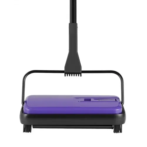 VEVOR Teppichkehrer Teppichbodenkehrmaschine manuell, Bodenkehrer mit 300 ml Staubbehälterkapazität, 17 cm Reinigungsbreite Kehrmaschine für Heimbüro-Teppiche Tierhaarstaub Teppichreinigung, Lila – Bild 10
