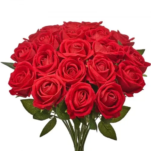 VEVOR Künstliche Blumen Rosen, 500 Stück Kunstblumen, Rote Gefälschte Rose mit Stielen, Schaumrosen für DIY Hochzeit Blumensträuße Braut Valentinstag Muttertag Zuhause Dekoration – Bild 8