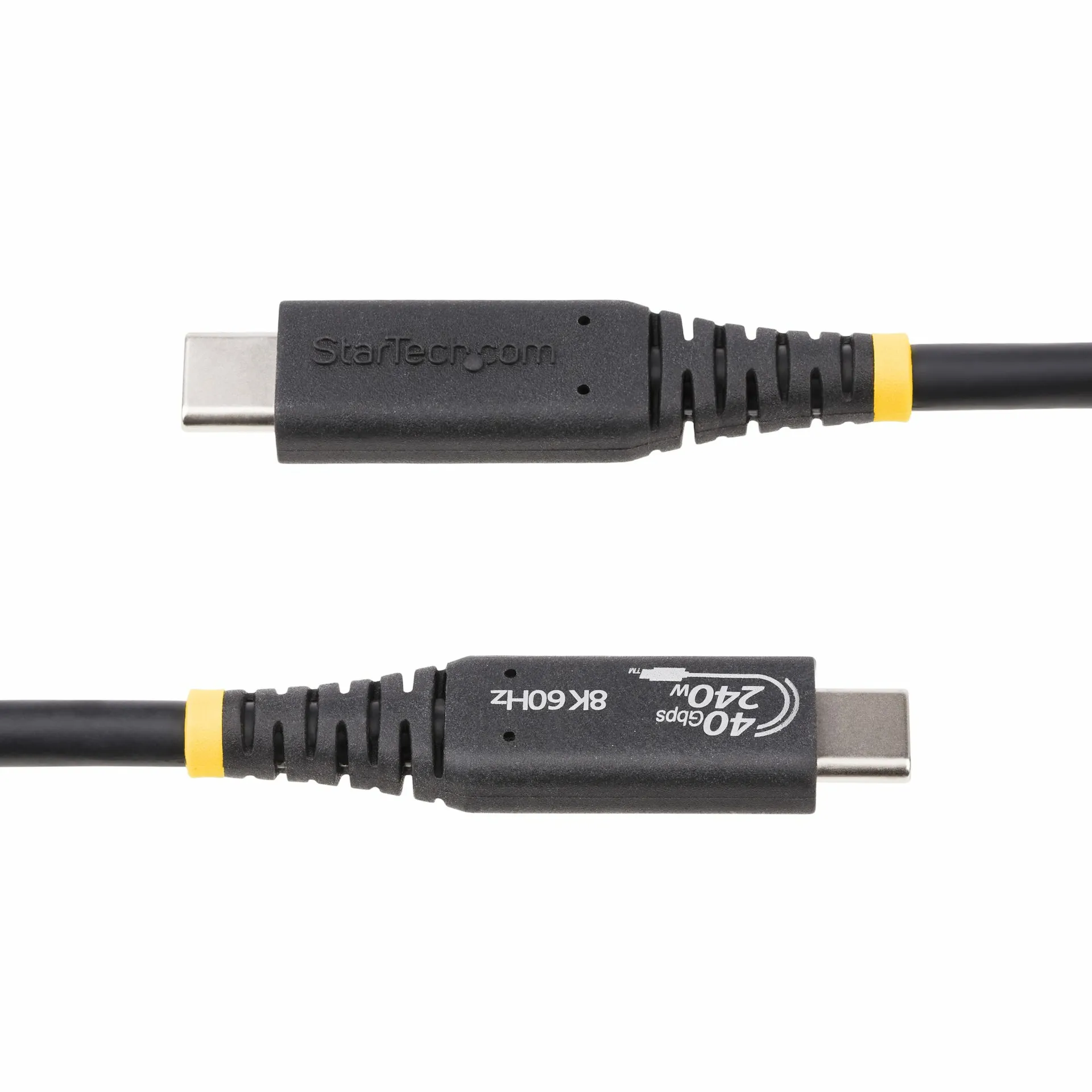 StarTech.com 1m USB4 Kabel, USB-IF Zertifiziertes USB-C Kabel, 40Gbps Datenübertragung, 240W Power Delivery 3.1 EPR, 8K60Hz, USBC Monitor/Ladekabel, Thunderbolt 4/3/USB 3.2 Kompatibel, Docking Station Kabel – Bild 4