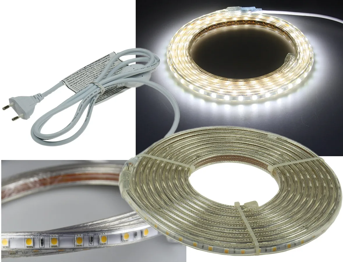 LED-Stripe „Ultra-Bright“ 230V, 5,0m 630 Lumen/Meter, weiß #REST# LED-Stripe „Ultra-Bright“ 230V, 5,0m 630 Lumen/Meter, weiß #REST#