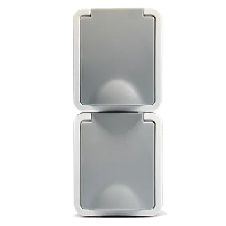 Feuchtraum Doppelsteckdose McPower “Fix“, Steckanschluss, 250V~/16A, IP54, AP Feuchtraum Doppelsteckdose McPower “Fix“, Steckanschluss, 250V~/16A, IP54, AP