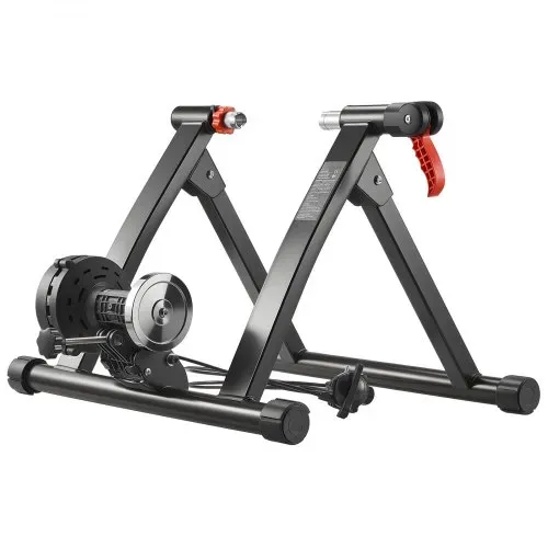 VEVOR Fahrrad Rollentrainer Fahrradtrainer für 660,4-736,6 mm / 700C-Räder, 6-stufiger Widerstand, faltbarer magnetischer Radtrainer Heimtrainer mit Schnellspanner & Vorderradunterlage Schwarz – Bild 8