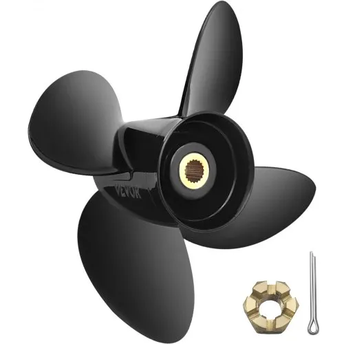 VEVOR Außenbordpropeller, Ersatz für OEM 3587522, 4-Blatt 14-1/4 Zoll x 19 Zoll Pitch Aluminium-Bootspropeller, kompatibel mit Volvo Penta SX-Antrieb aller Modelle, mit 19 Zahnverzahnungen, Rechts VEVOR Außenbordpropeller, Ersatz für OEM 3587522, 4-Blatt 14-1/4 Zoll x 19 Zoll Pitch Aluminium-Bootspropeller, kompatibel mit Volvo Penta SX-Antrieb aller Modelle, mit 19 Zahnverzahnungen, Rechts