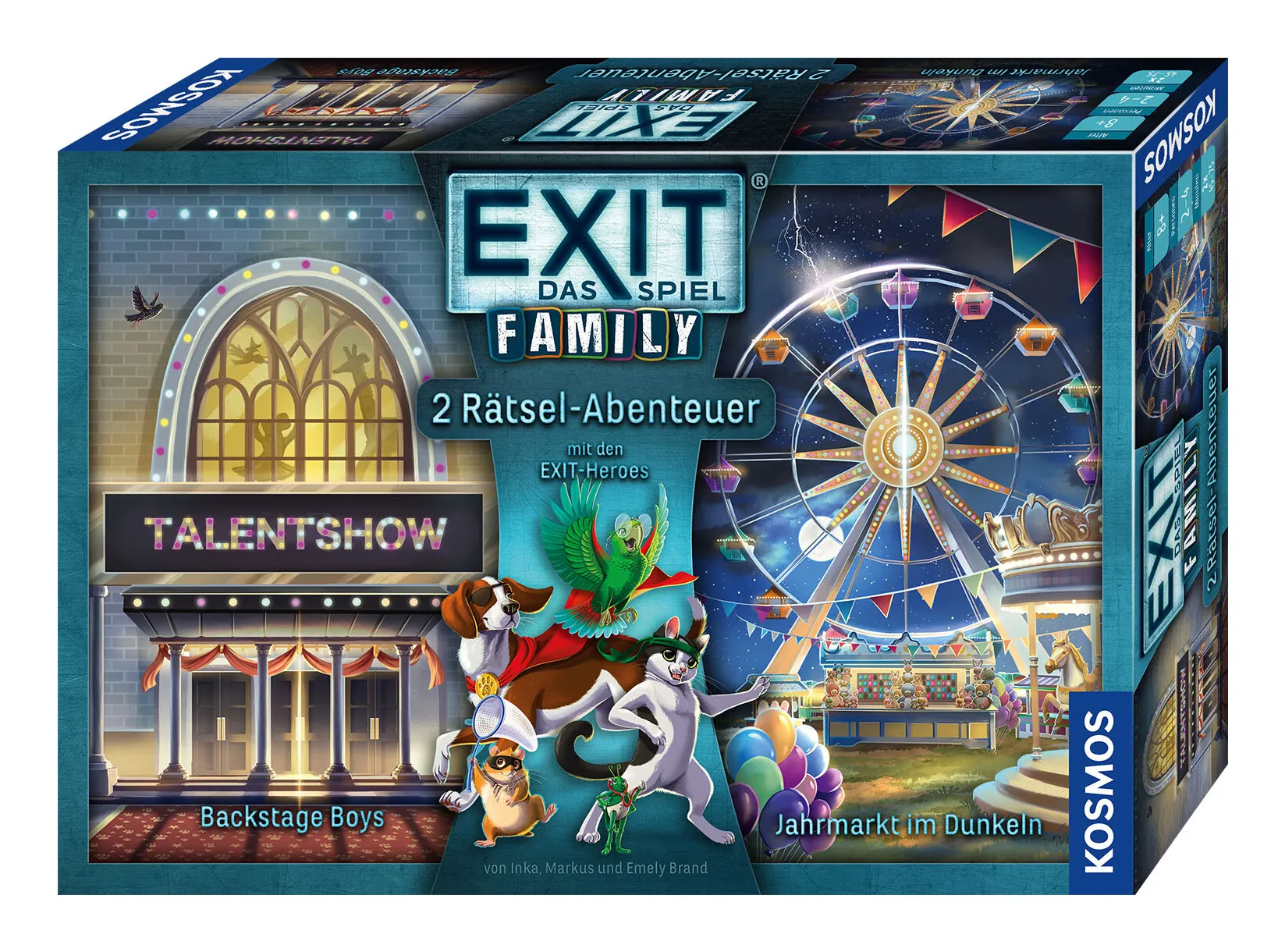 Kosmos EXIT- Das Spiel Family: Backstage Boys / Jahrmarkt im Dunkeln Kosmos EXIT- Das Spiel Family: Backstage Boys / Jahrmarkt im Dunkeln