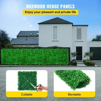 VEVOR Künstliche Pflanzenwand 24 Stk. 10 x 10 Zoll, Sichtschutz Hecke Künstlich Grün, Künstliche Buchsbaumplatte PE, Sichtschutz Kunstpflanzen 25 x 25 cm Sichtschutzhecke Wanddekoration Pflanzenwand VEVOR Künstliche Pflanzenwand 24 Stk. 10 x 10 Zoll, Sichtschutz Hecke Künstlich Grün, Künstliche Buchsbaumplatte PE, Sichtschutz Kunstpflanzen 25 x 25 cm Sichtschutzhecke Wanddekoration Pflanzenwand