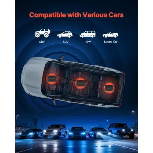 VEVOR Autoverstärker 4-Kanal, Endstufe Klasse D Überbrückbar, Max. 4 x 120 W an 4 Ohm / 4 x 200 W an 2 Ohm, Hochleistungsverstärker für SUVs Pickups Geländewagen Mehrkanal-Audioverstärker – Bild 5