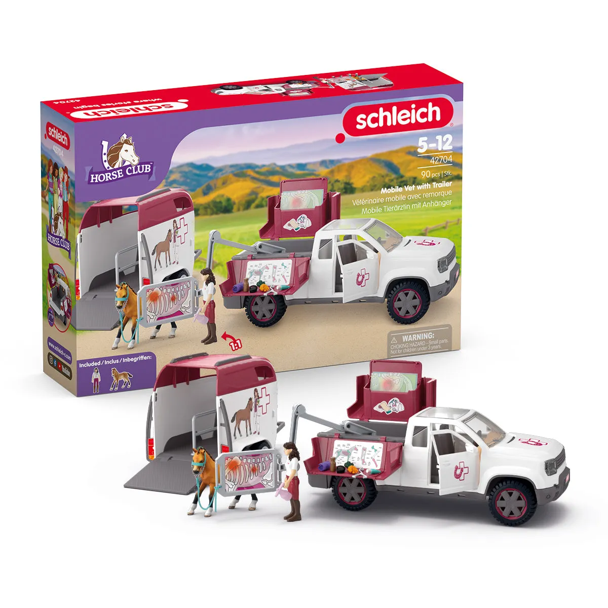 schleich HORSE CLUB Mobile Tierärztin mit Anhänger – Bild 2
