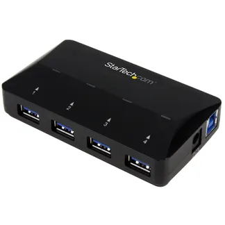 StarTech.com 4 Port USB 3.0 Hub plus dedizierter Ladeanschluss – 5Gbps – 1 x 2.4 A Port StarTech.com 4 Port USB 3.0 Hub plus dedizierter Ladeanschluss – 5Gbps – 1 x 2.4 A Port
