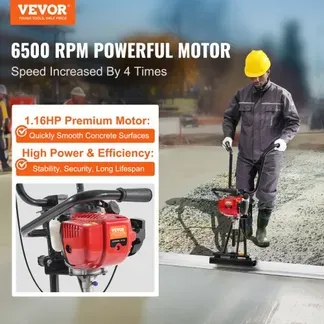 VEVOR Gasbeton-Estrichmaschine mit 1830 mm Aluminiumplatten-Geradekantenstangensatz 4-Takt-Vibrationsmotor für Zement-Finishing mit höhenverstellbaren Griffen hocheffiziente Betonwerkzeuge 6500 U/min VEVOR Gasbeton-Estrichmaschine mit 1830 mm Aluminiumplatten-Geradekantenstangensatz 4-Takt-Vibrationsmotor für Zement-Finishing mit höhenverstellbaren Griffen hocheffiziente Betonwerkzeuge 6500 U/min