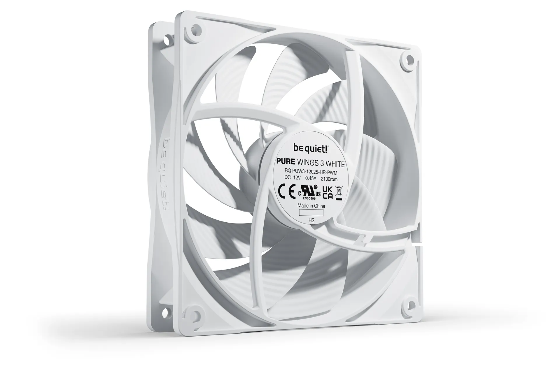 be quiet! Pure Wings 3 120mm PWM high-speed White Computergehäuse Ventilator 12 cm Weiß 1 Stück(e) – Bild 2
