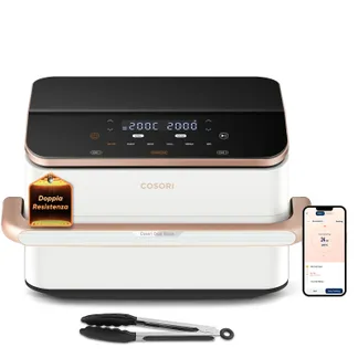 Cosori Dual Blaze Twinfry Chef Edition Doppel 10 l Eigenständig 2800 W Heißluftfritteuse Roségold, Weiß Cosori Dual Blaze Twinfry Chef Edition Doppel 10 l Eigenständig 2800 W Heißluftfritteuse Roségold, Weiß