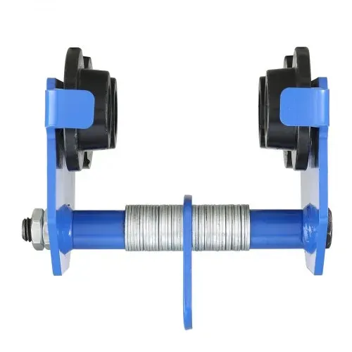 VEVOR Laufkatze 0,5 T Tragkraft Rollfahrwerk mit Doppelrädern, einstellbar für I-Trägerflanschbreite 63,5 bis 139,7 mm Hochleistungs-Garagenhebezeug aus legiertem Stahl für gerade gebogene I-Träger – Bild 10