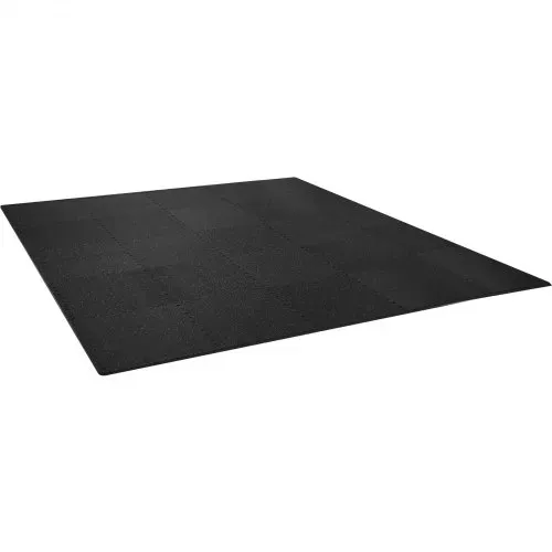 VEVOR EVA-Schaum-Fußmatten, Fitnessstudio-Bodenbelag-Set, 61 x 61 cm, Schwarz, 25-teiliges Rutschfeste Ineinandergreifende Puzzle-Fliesen-Schutzboden Set für den Haushalt, Training, Garage – Bild 8