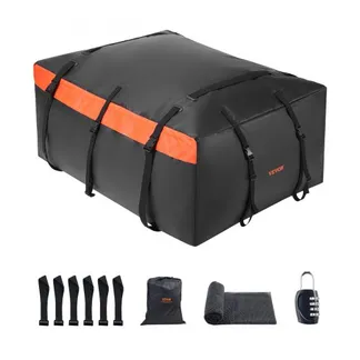VEVOR Autodachgepäckträgertasche 23 Kubikfuß Dachtasche Dachbox, wasserdichte & strapazierfähige 840D-PVC-Dachgepäcktasche für Fahrzeuge mit/ohne Gepäckträger (mit Schloss & Anti-Rutsch-Matte) VEVOR Autodachgepäckträgertasche 23 Kubikfuß Dachtasche Dachbox, wasserdichte & strapazierfähige 840D-PVC-Dachgepäcktasche für Fahrzeuge mit/ohne Gepäckträger (mit Schloss & Anti-Rutsch-Matte)