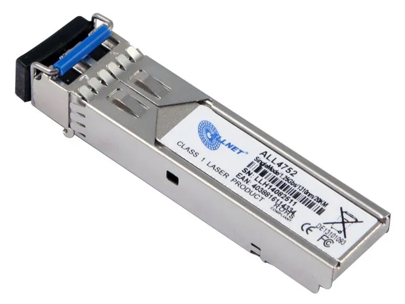 ALLNET Switch Modul ALL4752-INDU SFP(Mini-GBIC), 1000Mbit, LHX/LC, 20Km, Singlemode, Industrial, -40/+85 Grad, ALLNET Switch Modul ALL4752-INDU SFP(Mini-GBIC), 1000Mbit, LHX/LC, 20Km, Singlemode, Industrial, -40/+85 Grad,