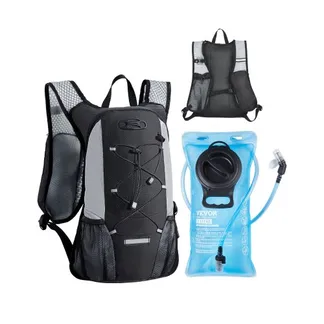 VEVOR Trinkrucksack 8 L isolierter Rucksack mit 2 L TPU-Wasserblase Laufrucksack Wanderrucksäcke für Radfahren Laufen Ausflug Schwarz, Hydro-Wasser-Tagesrucksack für Männer und Frauen VEVOR Trinkrucksack 8 L isolierter Rucksack mit 2 L TPU-Wasserblase Laufrucksack Wanderrucksäcke für Radfahren Laufen Ausflug Schwarz, Hydro-Wasser-Tagesrucksack für Männer und Frauen