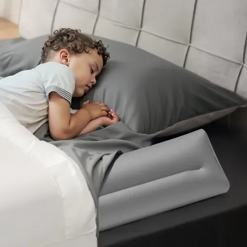 VEVOR Rausfallschutz Bett 1205x160x180mm, aufblasbares Bettschutzgitter mit Handpumpe, rutschfeste, Bettgitter für Kleinkinder, für Einzel-, Voll-, Queen- & Kingsize-Betten, leicht & tragbar (2er-Set) – Bild 7