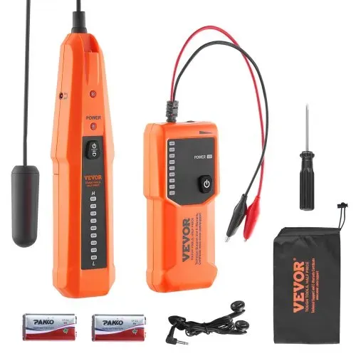 VEVOR Netzwerk Kabel Tester, max. 0,9 m Erkennungstiefe, Kabelsucher Kabelbruchdetektor mit Kopfhörer, max. 304,8 m Erkennungslänge, Kabel Testgerät für Haustierzäune, Sprinklerventilbewässerung – Bild 8