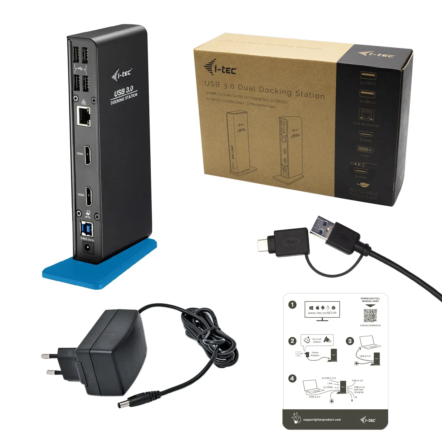 i-tec USB 3.0/USB-C Dual HDMI Docking Station – Bild 5