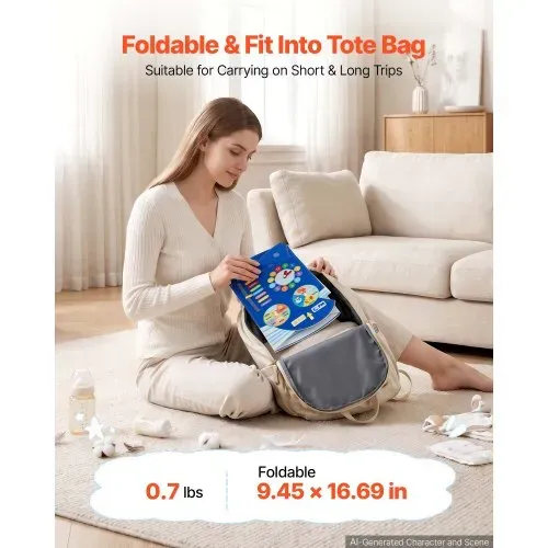 VEVOR Montessori Busy Board 12-in-1 Faltbares Wandmotorikbrett aus Filz Wal, Sensorisches Spielzeug zur Bildung & Frühe Entwicklung für Kinder, mit Zahlen Buchstaben Tieren Formen Uhr & Lernelementen – Bild 4