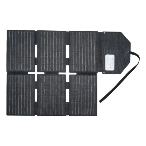 VEVOR Faltbares Solarpanel 60 W, 16BB N-Typ monokristallines Solarmodul mit 24 % Wirkungsgrad, Solarladegerät mit MC4-Ausgang, Typ-C-, USB-A- & DC-Anschlüssen für Powerstations beim Camping – Bild 8