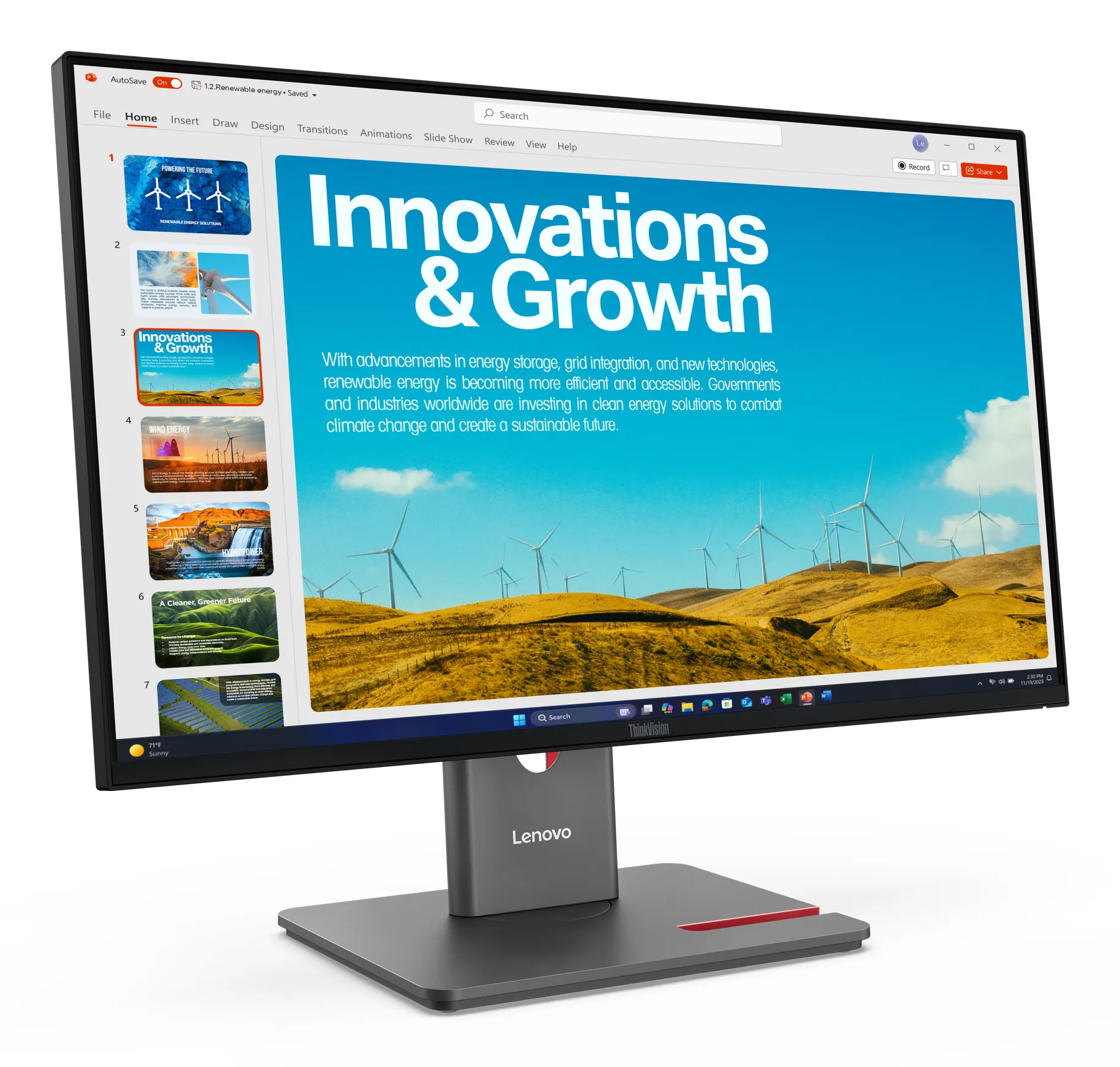 Lenovo ThinkVision P24QD-40 Monitor – Bild 3