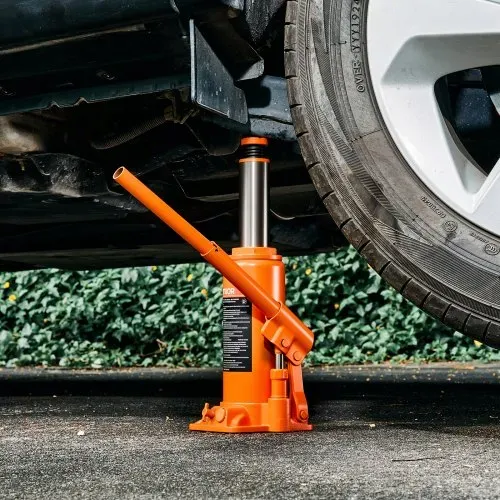 VEVOR hydraulischer Flaschenheber mit 10 t Kapazität, 235–470 mm Hubbereich, Flaschenwagenheber mit Schweißsystem für Auto Pickup SUV Autoreparatur, Stempelwagenheber Orange Wagenheber Hochleistung – Bild 7