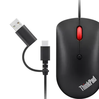 Lenovo 4Y51D20850 Maus Büro Beidhändig USB Typ-C Optisch 2400 DPI Lenovo 4Y51D20850 Maus Büro Beidhändig USB Typ-C Optisch 2400 DPI