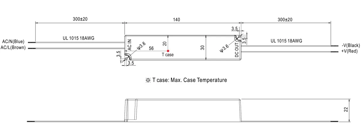 MEAN WELL Netzteil - 12V 18W, IP67 – Bild 2