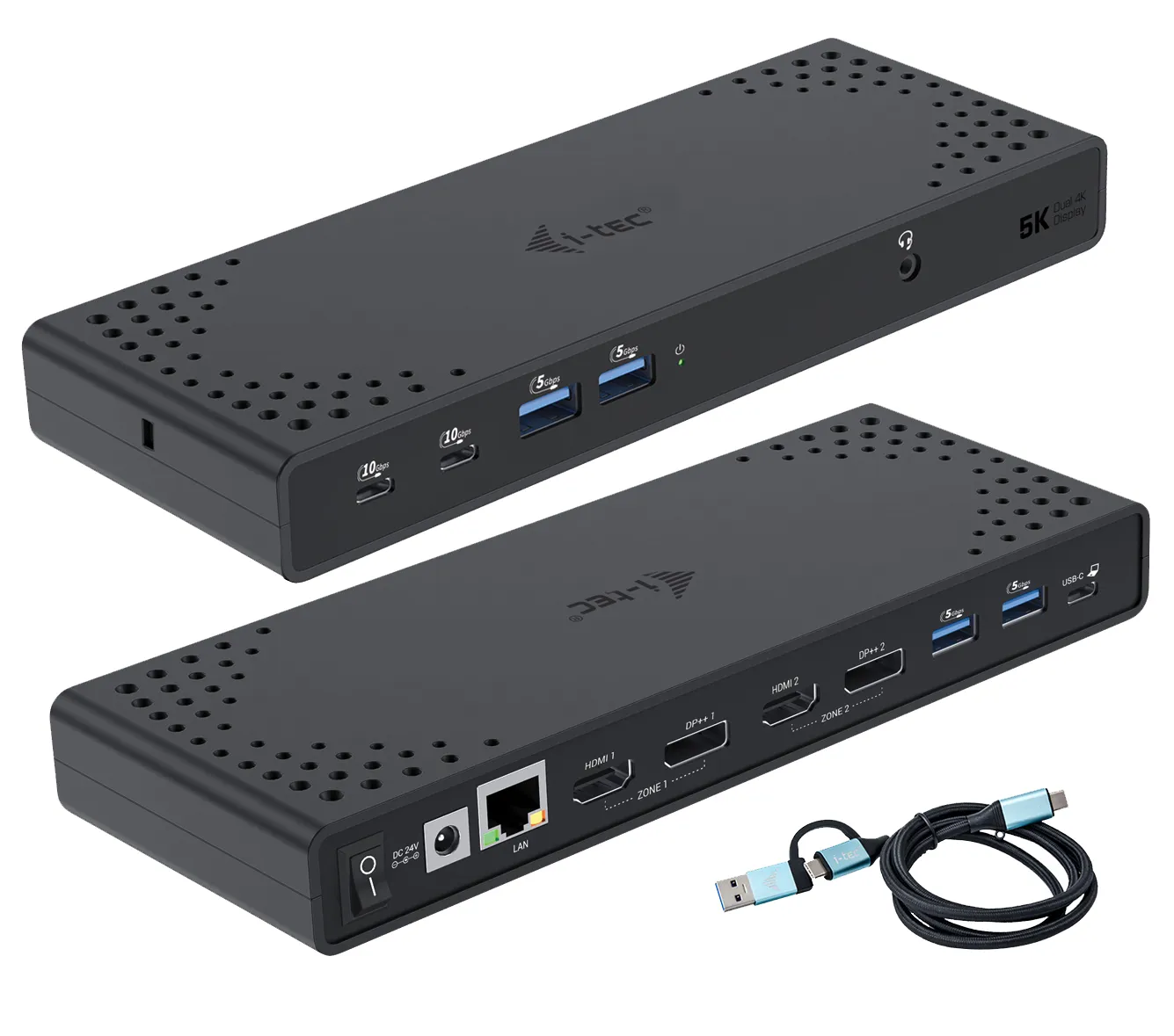 i-tec USB 3.0 / USB-C / Thunderbolt 3 Dual Display Docking Station Gen2 + Power Delivery 100W i-tec USB 3.0 / USB-C / Thunderbolt 3 Dual Display Docking Station Gen2 + Power Delivery 100W