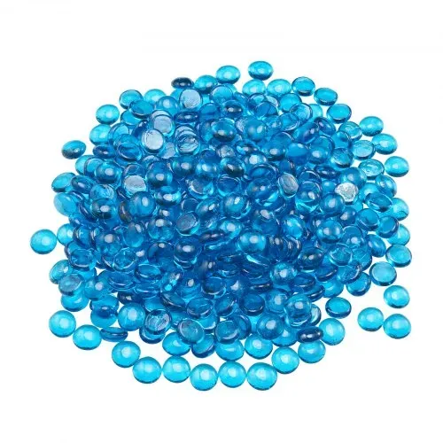 VEVOR Feuerglas, 4,5 kg hochtemperaturbeständige Glassteine, 19 mm rauchfreie Feuerstellen-Glasperlen, Feuerstelle Glasfelsen, Kaminglas, Feuerkristall, Feuerperlen, für Kamin Karibikblau – Bild 10