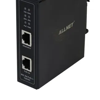 ALLNET PoE Injektor Industrial Gigabit / PoE BT (15,4W/30W/90W) / DIN / Metallgehäuse / „ALL-PI2014-I-BT90“ ALLNET PoE Injektor Industrial Gigabit / PoE BT (15,4W/30W/90W) / DIN / Metallgehäuse / „ALL-PI2014-I-BT90“